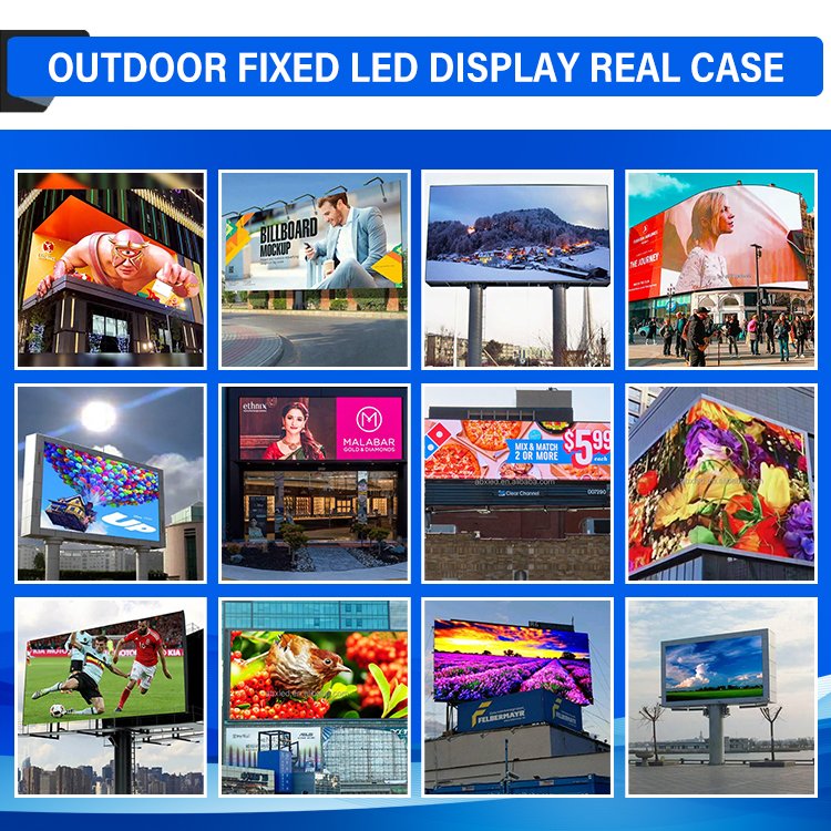 960*960mm Outdoor Pure aluminum cabinet P5 P6 P8 Outdoor Signage Boards Led Display Panel For Stadium Shopping Mall LED Display