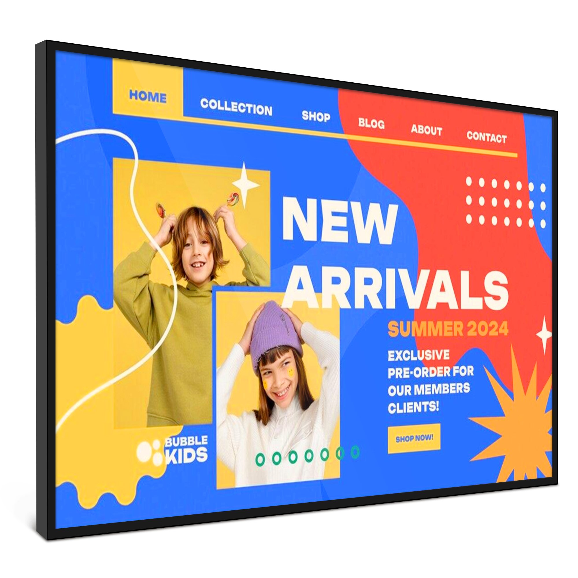 Digital Signage Display 1000nits mini Led Competitive Wall Mount Menu Board 55 Inch Touch Screen Full Screen High Quality