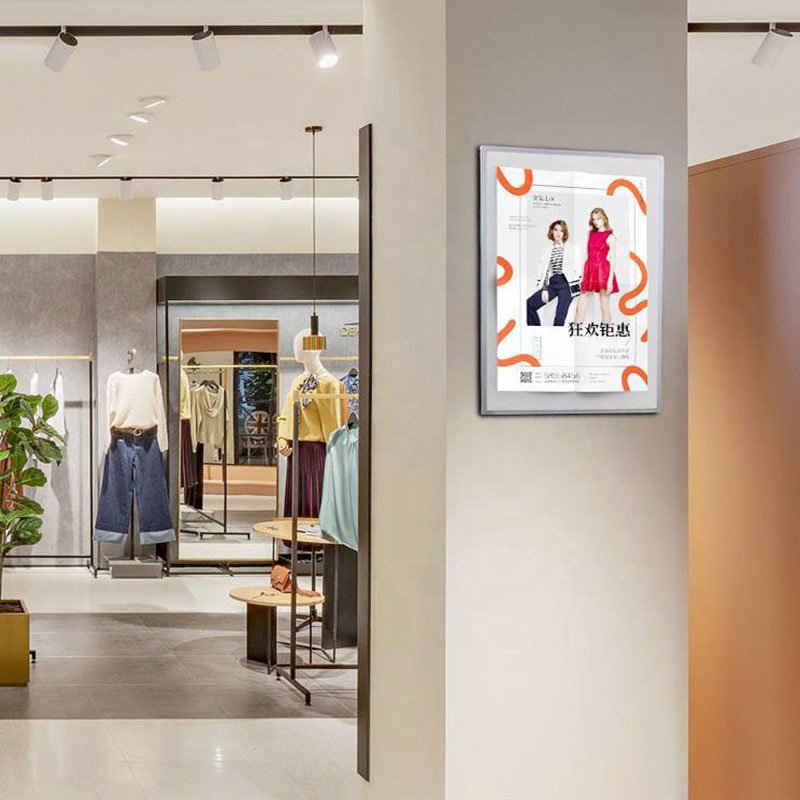 Ultra-Thin A3 A4 Rectangle LED Light Boxes Indoor/Outdoor Advertising Slim Slide-in Menu Board Display Acrylic Hanging