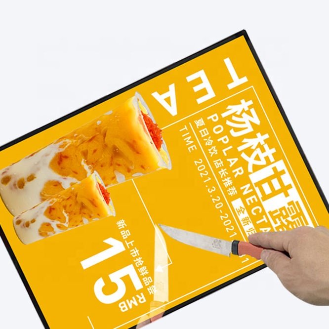 Ultra-Thin A3 A4 Rectangle LED Light Boxes Indoor/Outdoor Advertising Slim Slide-in Menu Board Display Acrylic Hanging