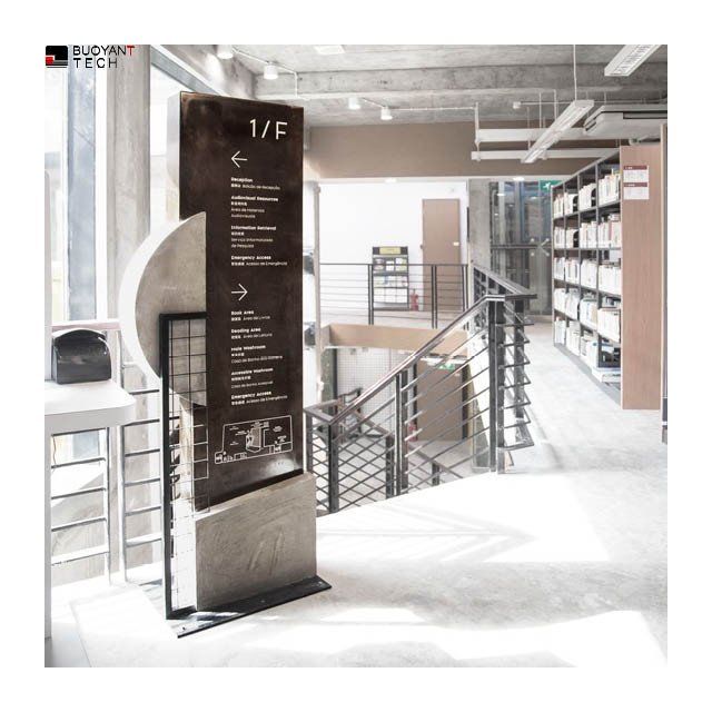 Outdoor Petrol Stainless Steel Building Wayfinding Directional Advertising Pylon Sign Road Guide Gas Station Pylon Price Sign