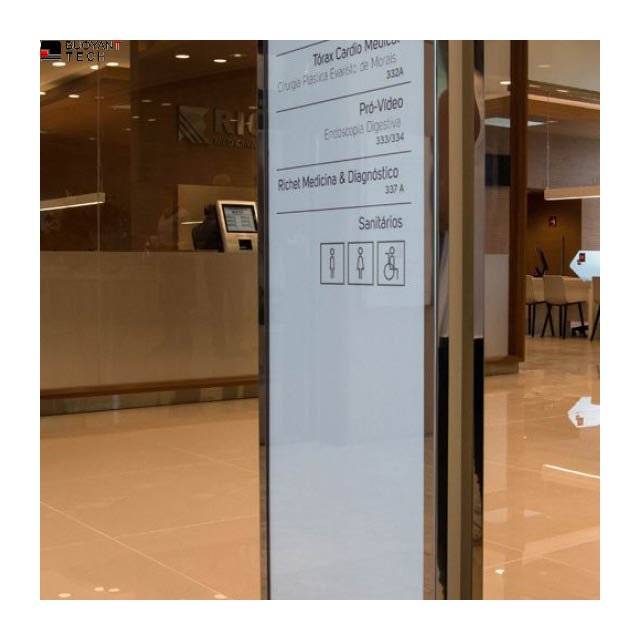 Outdoor Petrol Stainless Steel Building Wayfinding Directional Advertising Pylon Sign Road Guide Gas Station Pylon Price Sign