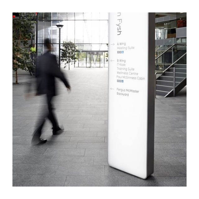 Outdoor Petrol Stainless Steel Building Wayfinding Directional Advertising Pylon Sign Road Guide Gas Station Pylon Price Sign