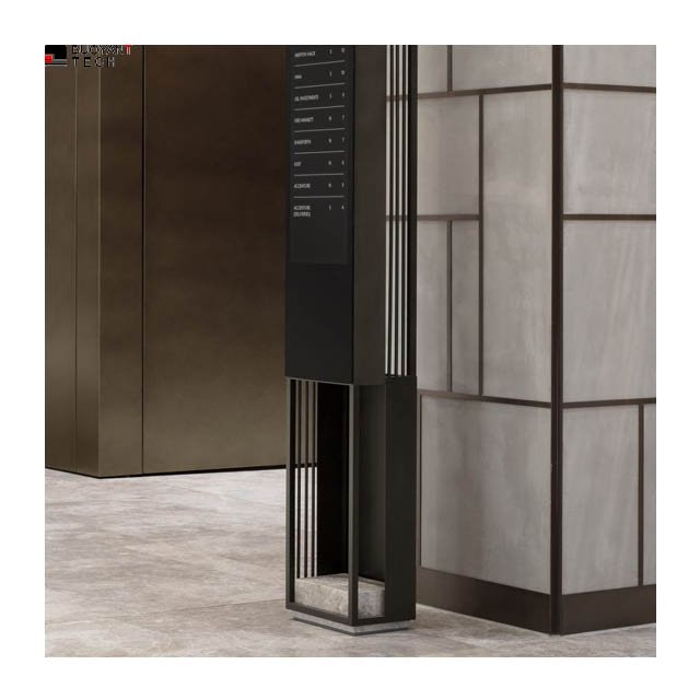 Outdoor Petrol Stainless Steel Building Wayfinding Directional Advertising Pylon Sign Road Guide Gas Station Pylon Price Sign