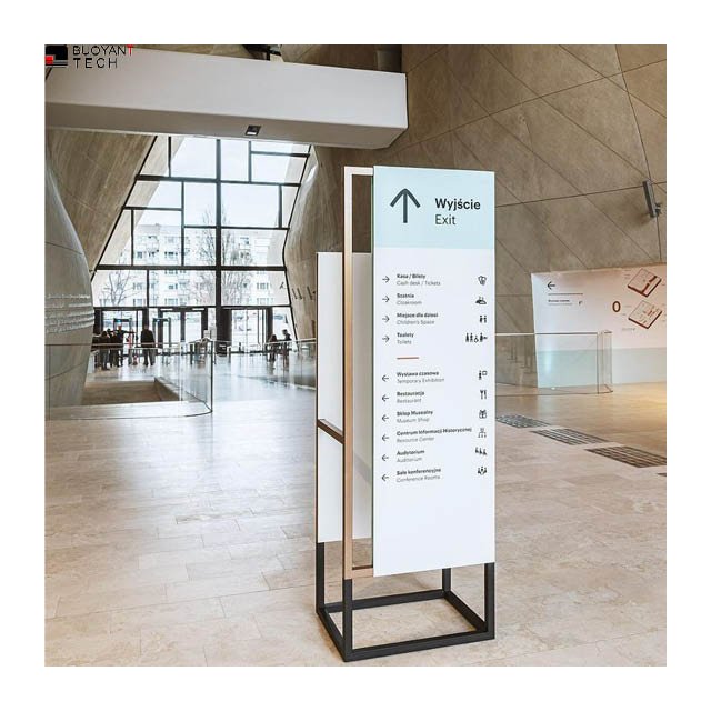 Outdoor Petrol Stainless Steel Building Wayfinding Directional Advertising Pylon Sign Road Guide Gas Station Pylon Price Sign