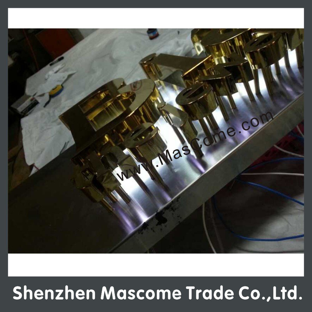Company name advertising metal stainless steel sign board