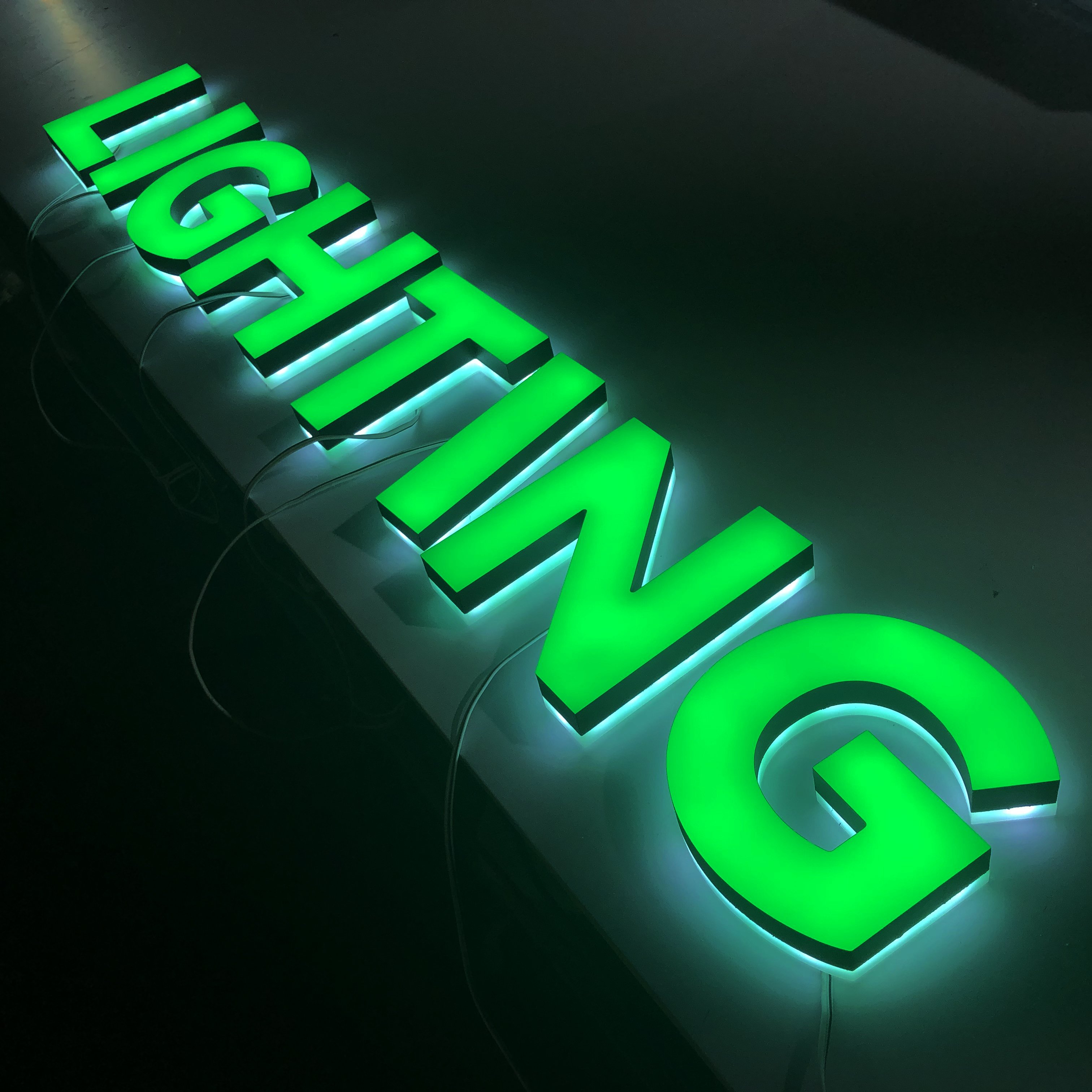 led Light up logo 3d sign acrylic letter signboard custom led light letter sign led outdoor led signage for business sign logo