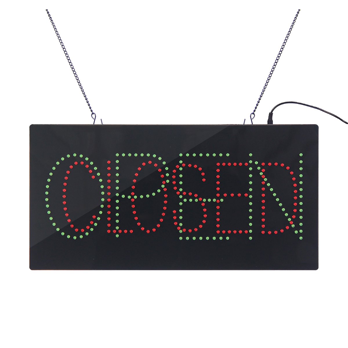 Hot selling 9 * 19 inch acrylic signboard 2 In 1 Green OPEN Red CLOSED Sign Board Custom Led Sign