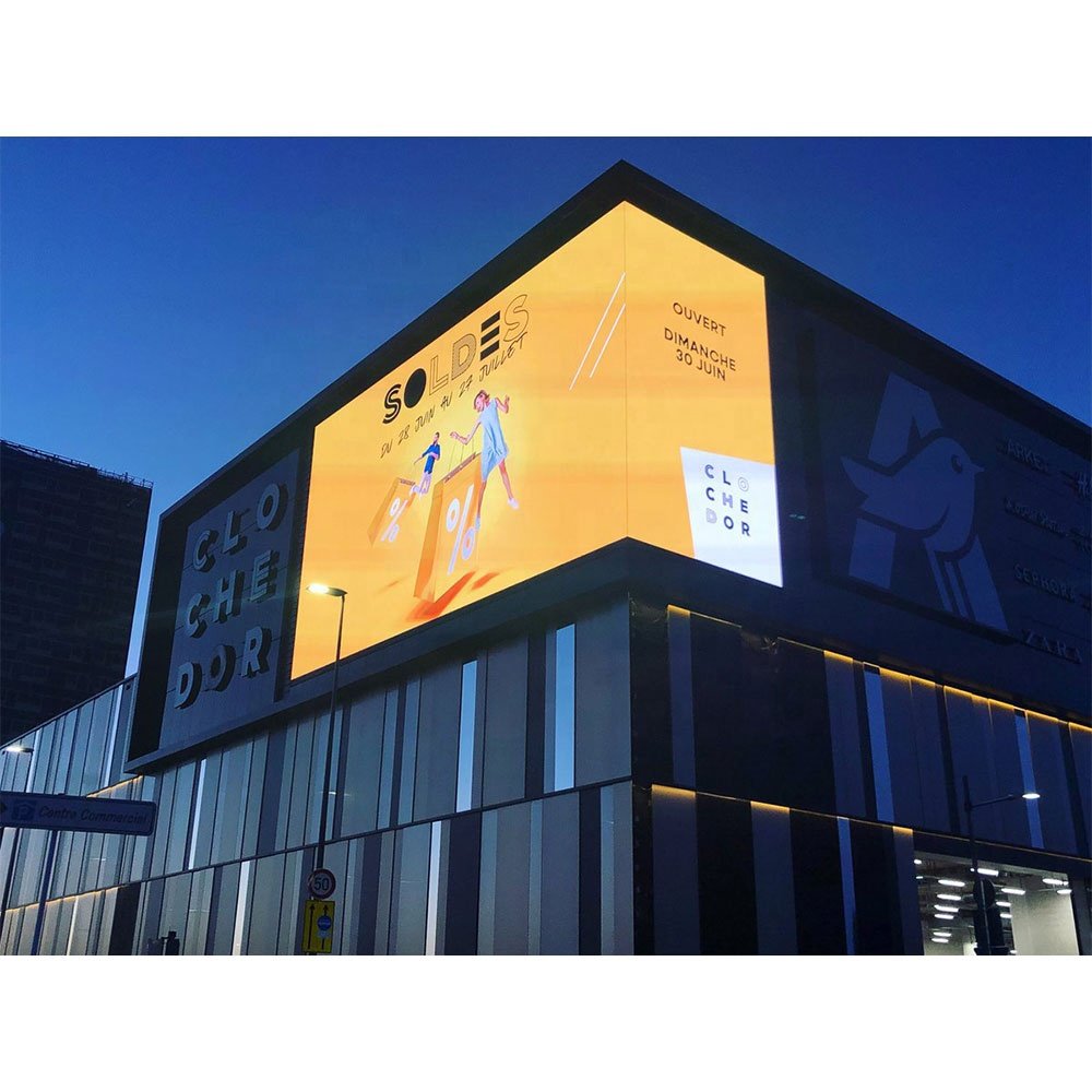 Led Display Outdoor Advertising Equipment Screen P5 96X96 Billboard Christmas Ekran Panel Custom Size Full 90 Degrees Board