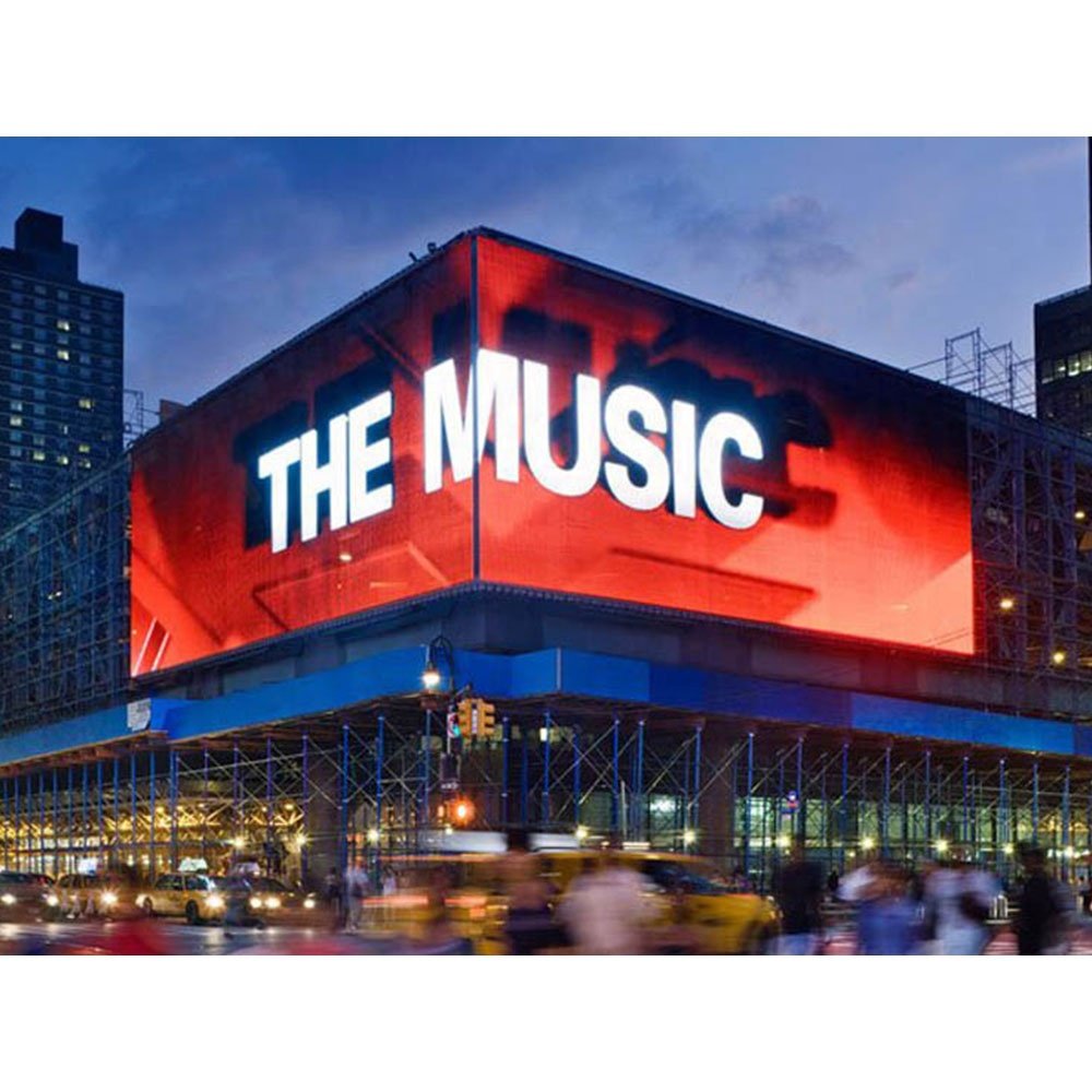 Led Display Outdoor Advertising Equipment Screen P5 96X96 Billboard Christmas Ekran Panel Custom Size Full 90 Degrees Board