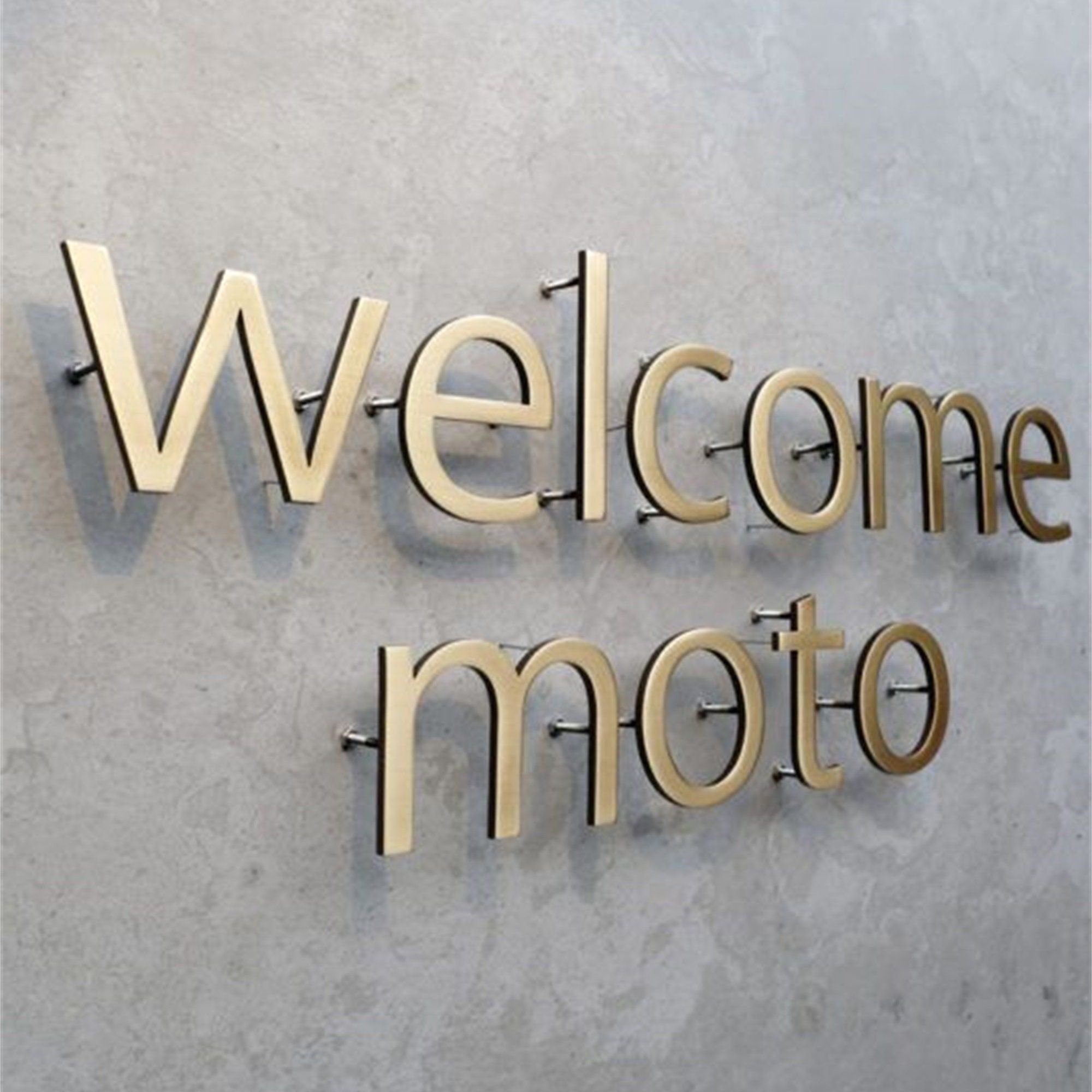 Factory Supply Portable 3D Advertising Sign Display Letters Sample Board Box