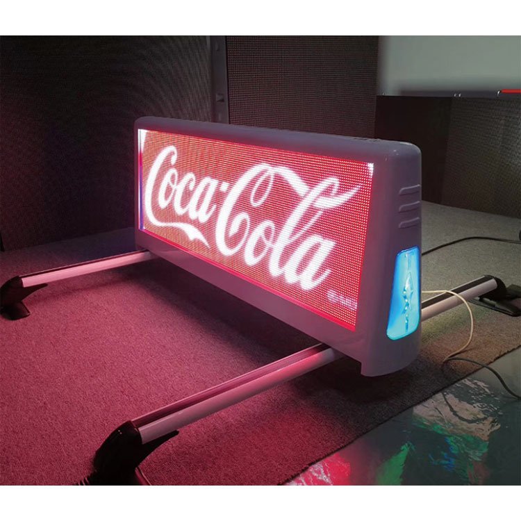 Customized car led advertising screen high protection full color waterproof car led display board