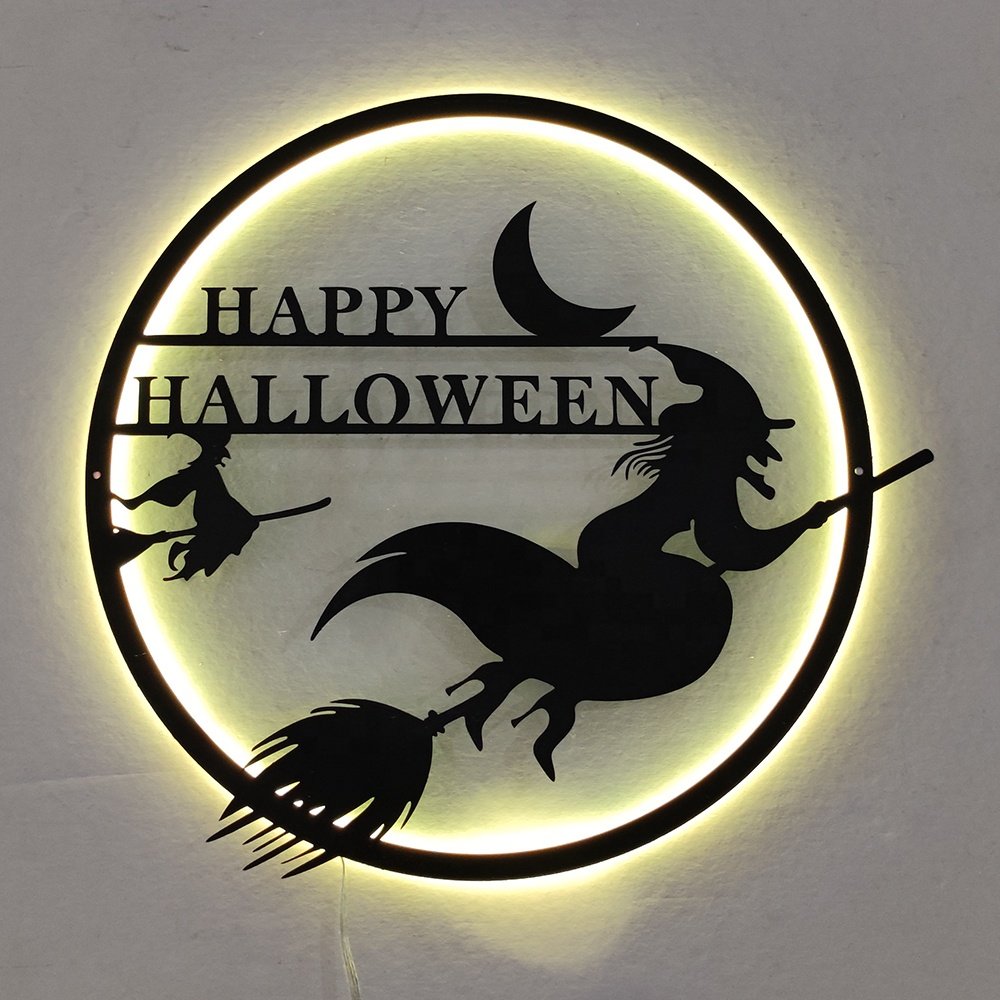 OUX Backlit Letter Signage Wall Metal Illuminated Logo Board Restaurant Signboard Designs for Shops 3D LED Outdoor Sign Board