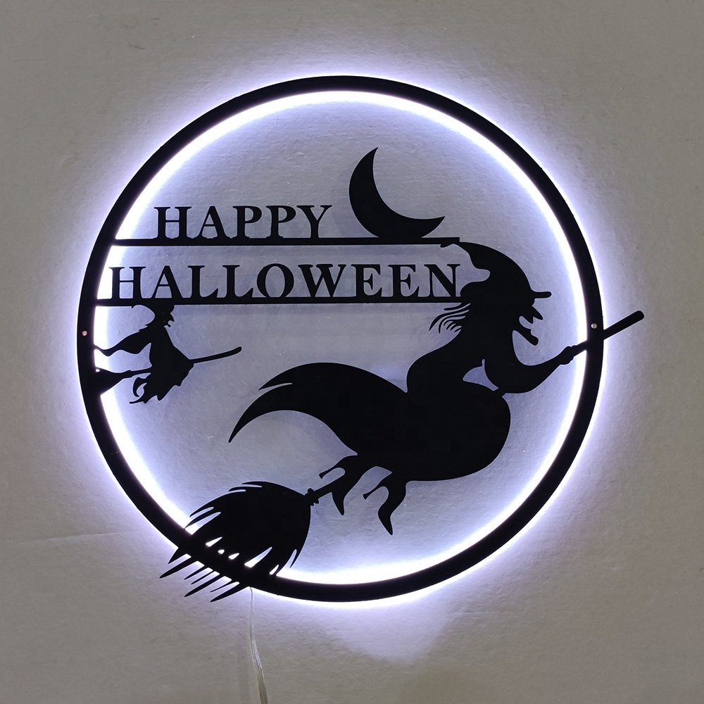 OUX Backlit Letter Signage Wall Metal Illuminated Logo Board Restaurant Signboard Designs for Shops 3D LED Outdoor Sign Board