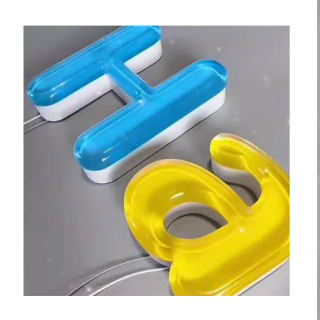 Acrylic Jelly Channel Letters Frontlit Sign Custom 3d Channel Letters Colorful Acrylic Letters Sign Board