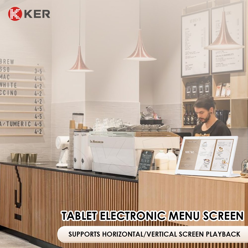 High Definition lcd advertising display menu board lcd tablet touch order screen boards for restaurant coffee shop