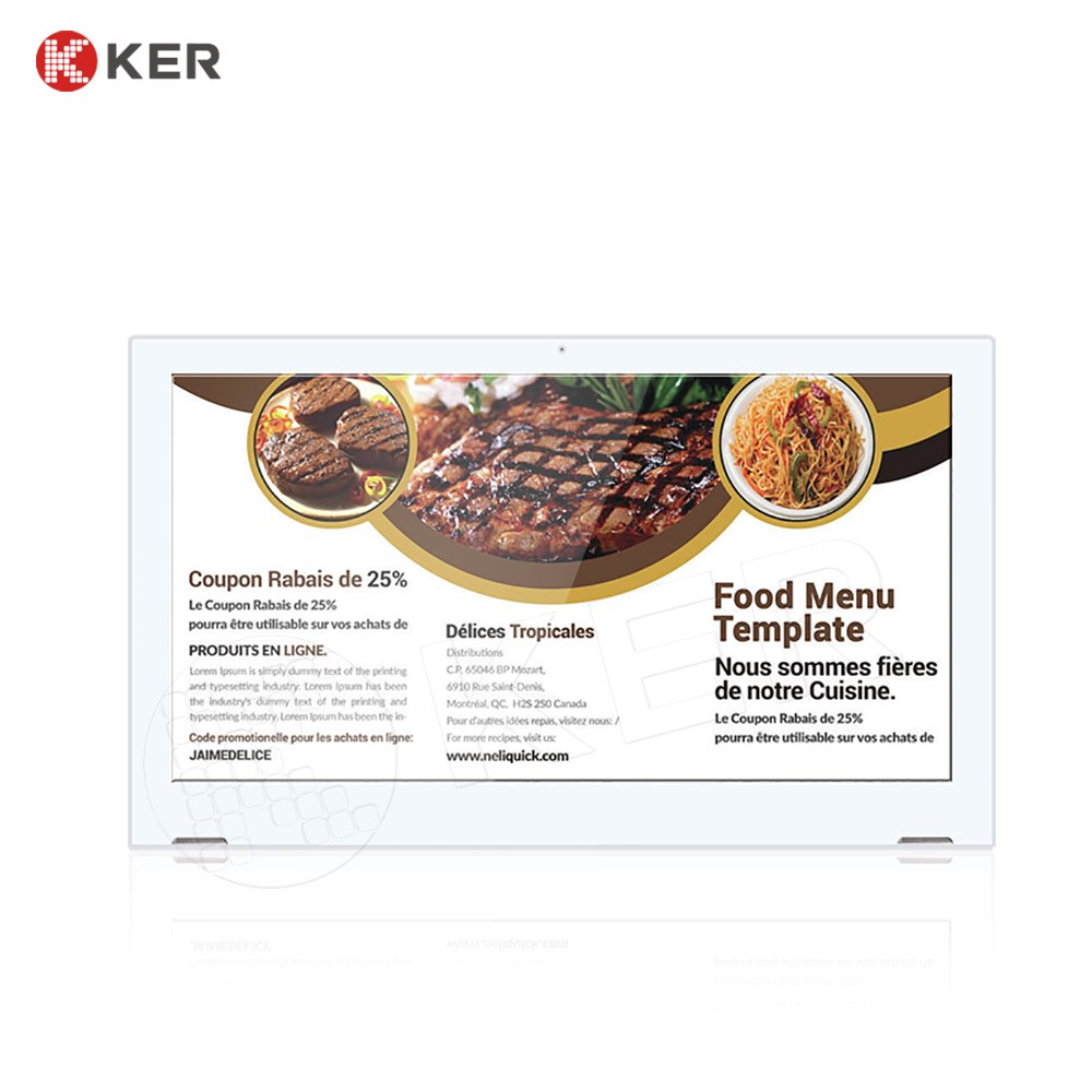 High Definition lcd advertising display menu board lcd tablet touch order screen boards for restaurant coffee shop