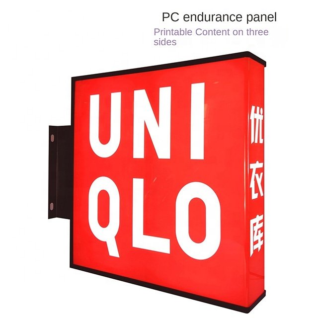 Outdoor Turning Board Lightbox Advertising Light Box Led Sign 3d Acrylic Led Light Box Advertising Equipment