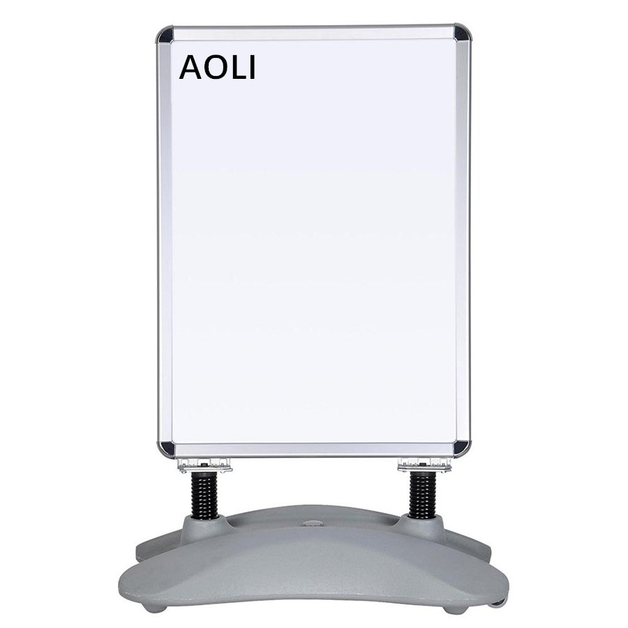 A1 advertising outdoor chalkboard sidewalk sign with aluminum profile