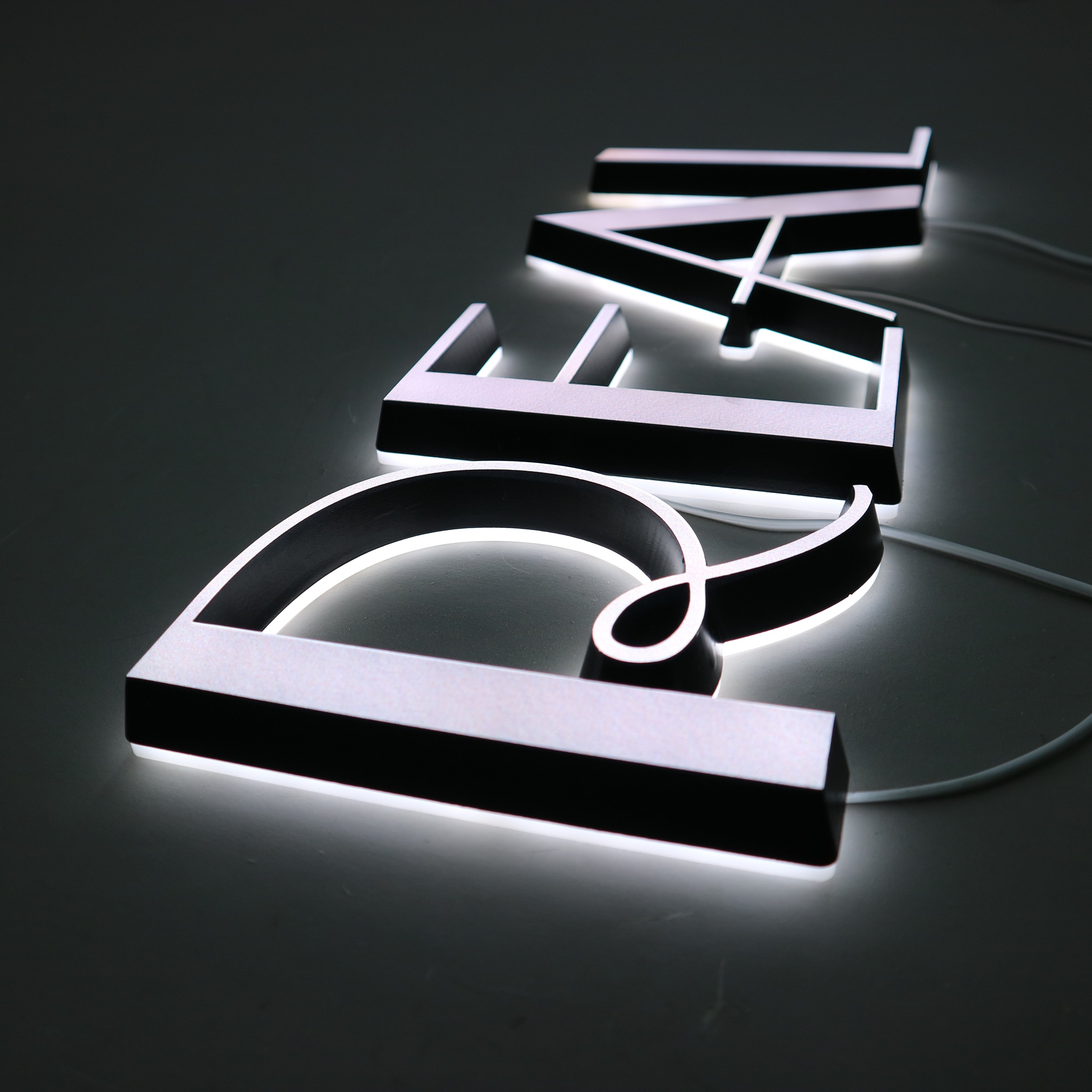CARREY Customized Store Sign 3D Channel Letter Logo Signs Hotel Acrylic Signage glow Sign Board for Shop