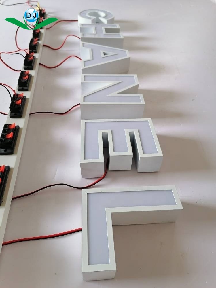 Low price personalized custom made store signage 4x6 adverti 12v acrylic channel letter luminous light logo led sign for outdoor