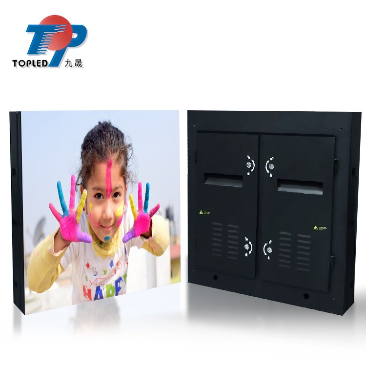 TOPLED led sign outdoor double sided street pole costom digital sign price 3d indoor roadside mobile advertising boards
