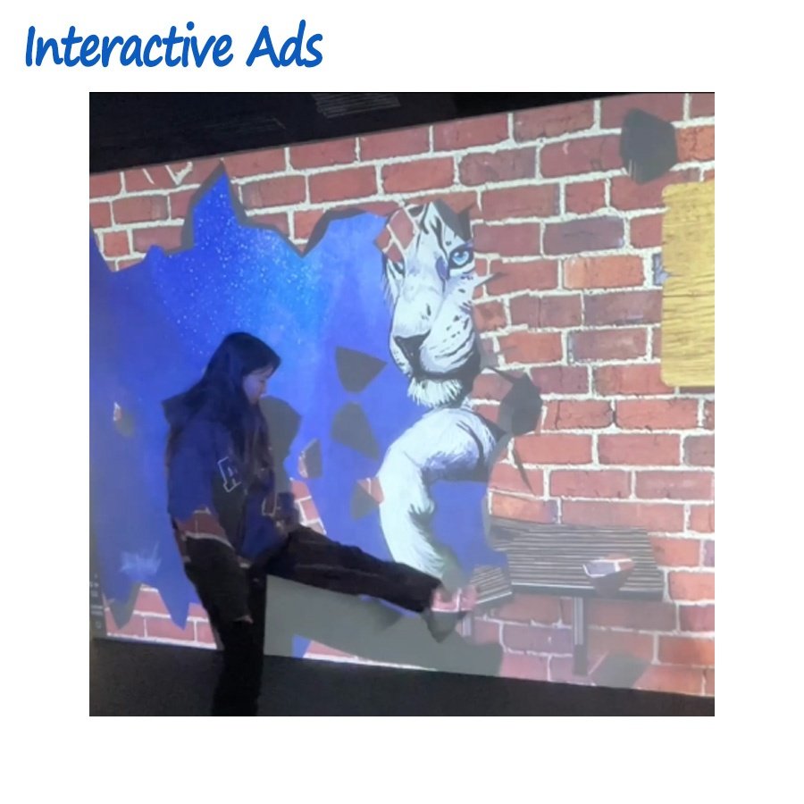 Interactive Billboard 3D Led Screen Board Ads Trailer Advertising Wall Hologram Walking Projector Art Ad For Street Public Space
