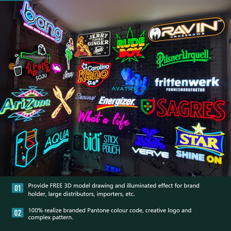 Source Manufacturer Advertising Sign Led Logo Neon