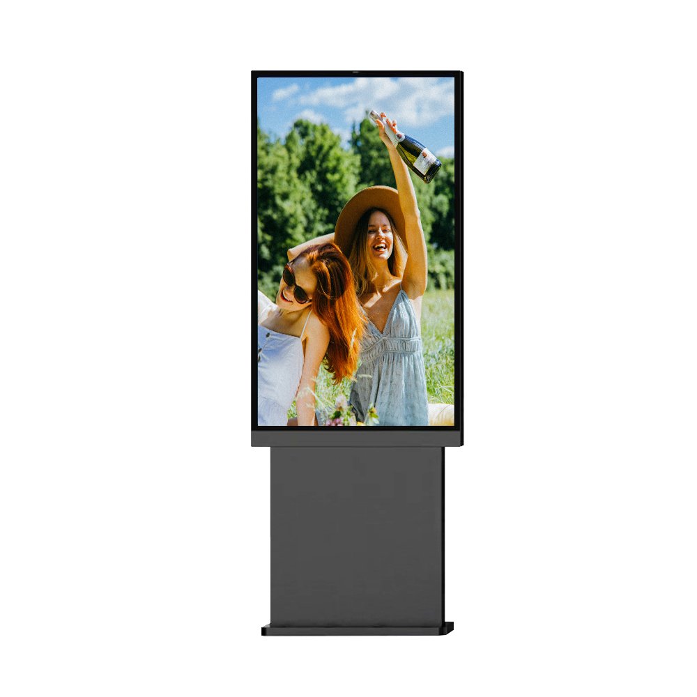 Outdoor Floor Standing Digital Signage Advertising Display 32 43 55 65 Inch Digital Menu Board with Splicing Screens