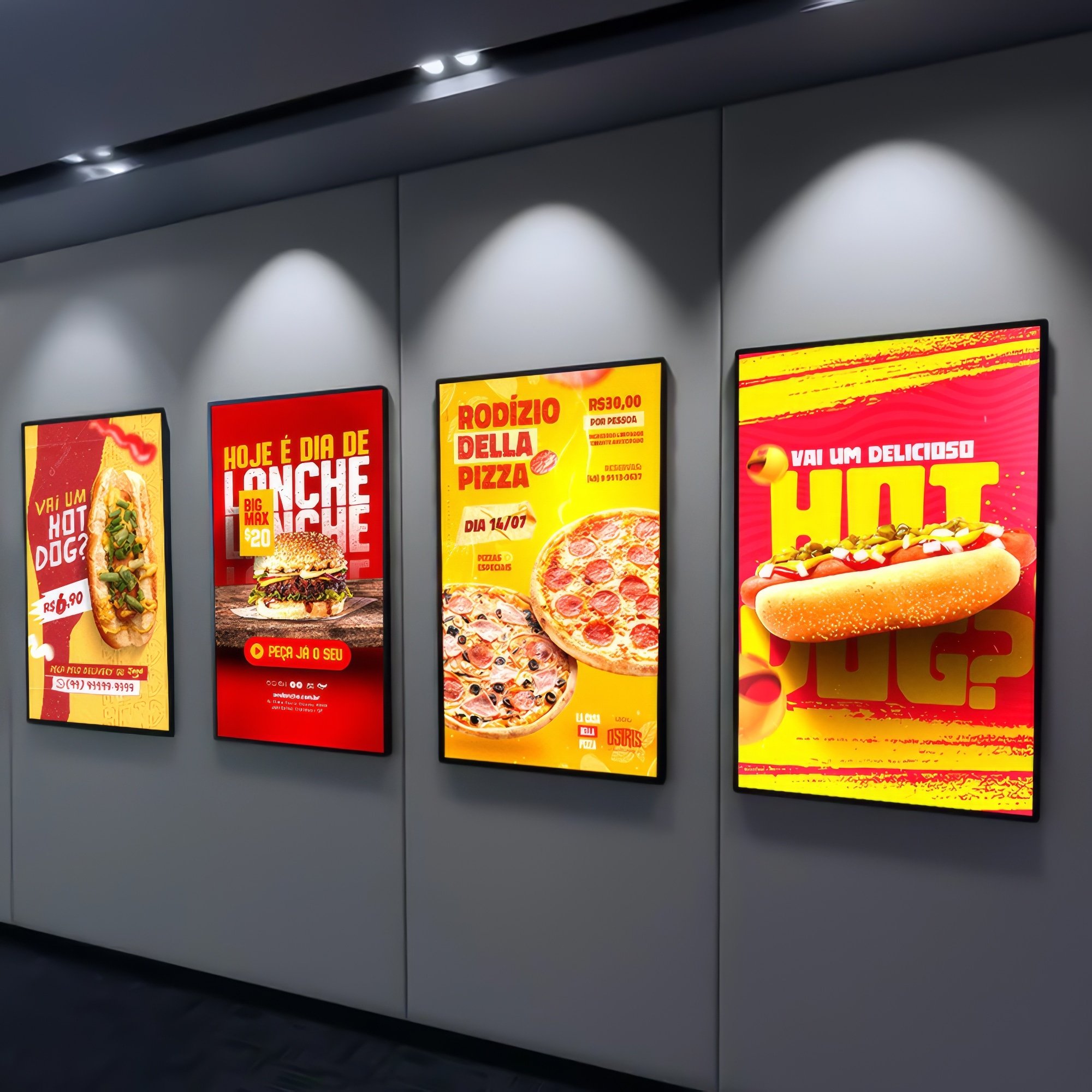 Poster Frame led menu light box for restaurant led slim menu board Aluminum Frame advertising light box