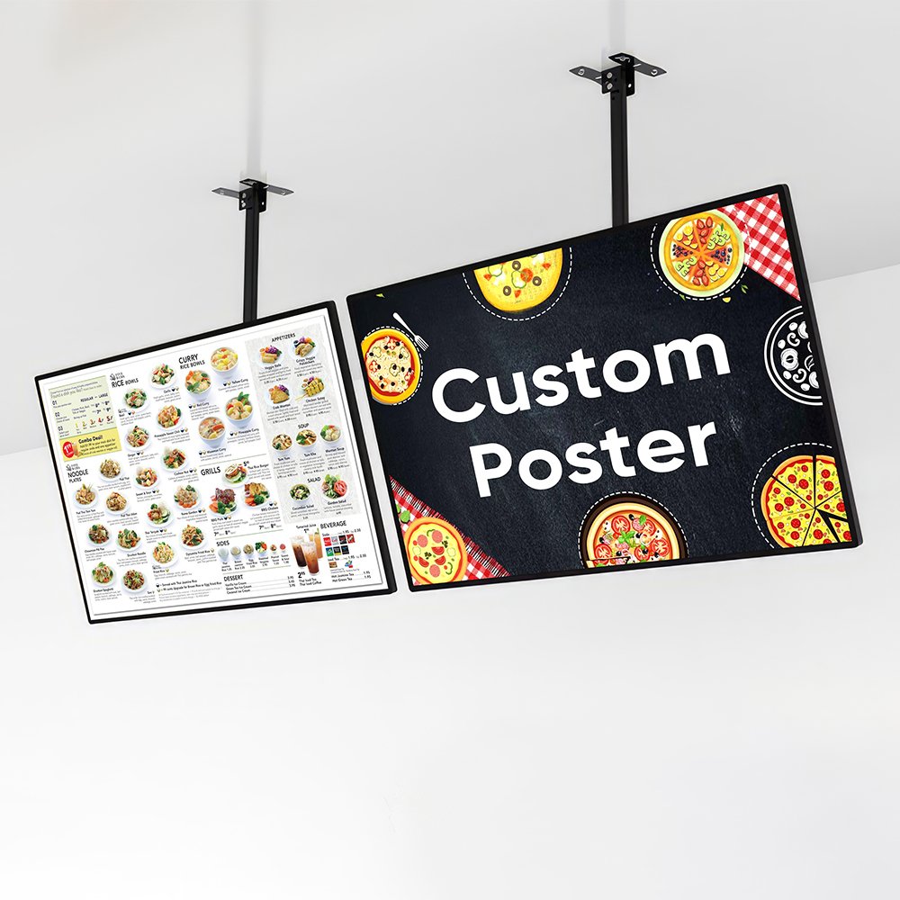 Poster Frame led menu light box for restaurant led slim menu board Aluminum Frame advertising light box