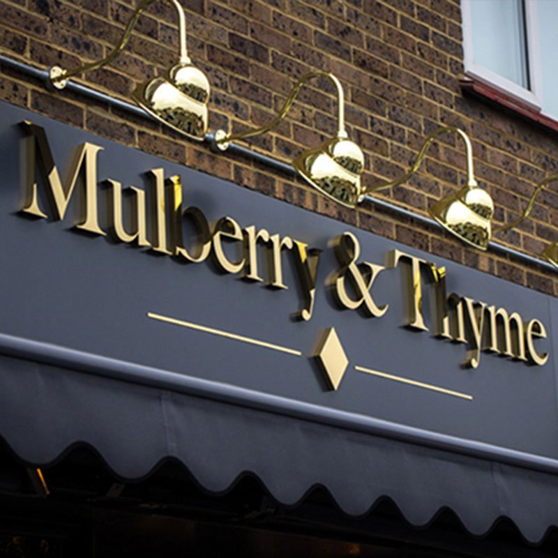Storefront Signage Advertising Board Outdoor Metal Letters 3D Signage Restaurant Advertising Sign Boards