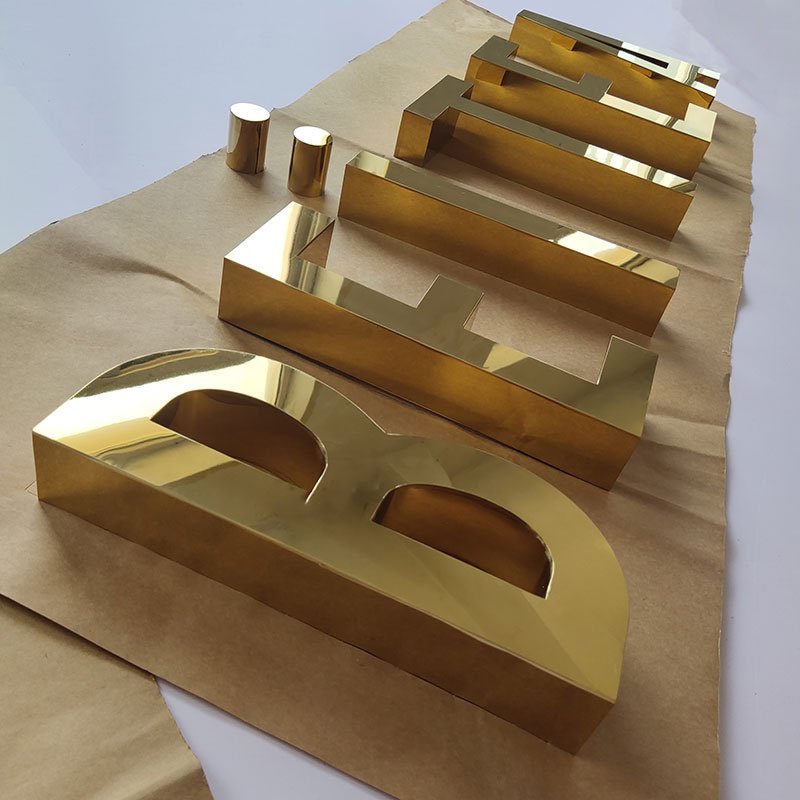 Storefront Signage Advertising Board Outdoor Metal Letters 3D Signage Restaurant Advertising Sign Boards