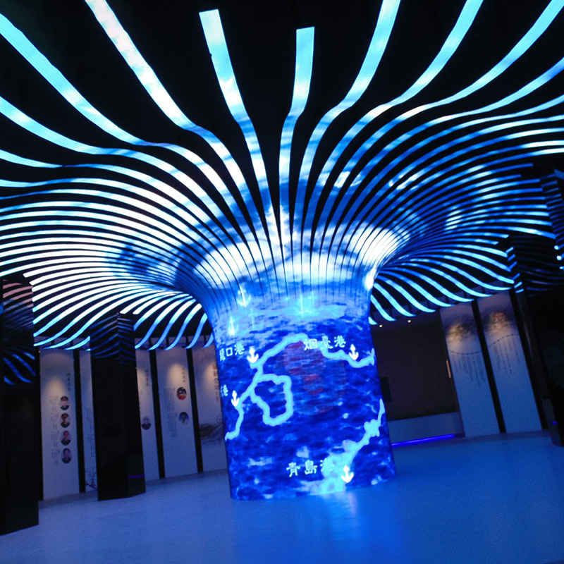 P2.5 P4 2.5MM 4MM Indoor Full Color Display Board Curved Video Wall Flexible Led Screen For Advertising