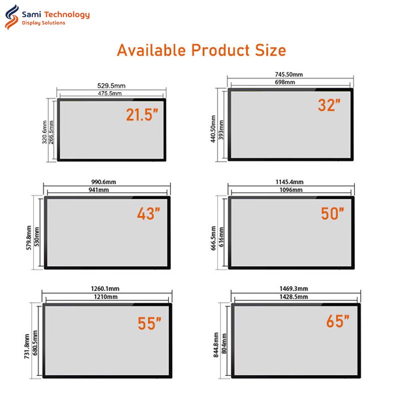 18.5 Inch Look Walker Video All In One Display Menu Board Ultra Thin Digital Signage