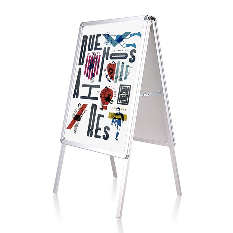 Free standing good quality outdoor sandwich board display a frame sign stand