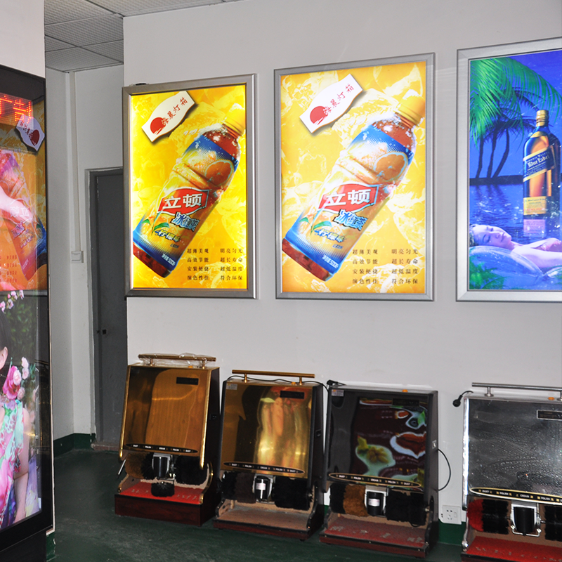 Aluminum Clip-On Frame Led Display Board Price Ultra-Thin Poster Board Snap Frame Slim Light Box for A1 szie