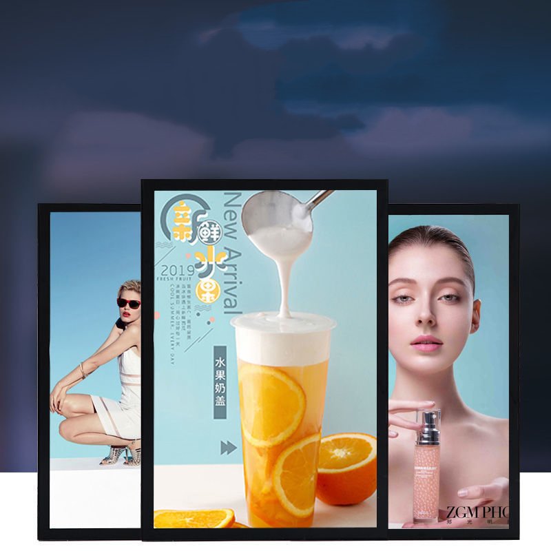Outdoor turning board light box advertising sign round rotating light box led sign 3d acrylic light box