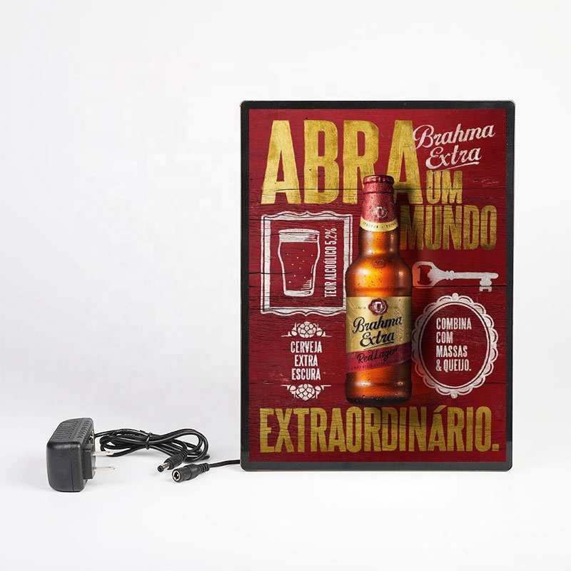 A2/A3/A4 Tempered Glass Adjustable Floor Sign Holder Custom Shape Poster Light Box Display Board for Restaurant Hotel Use