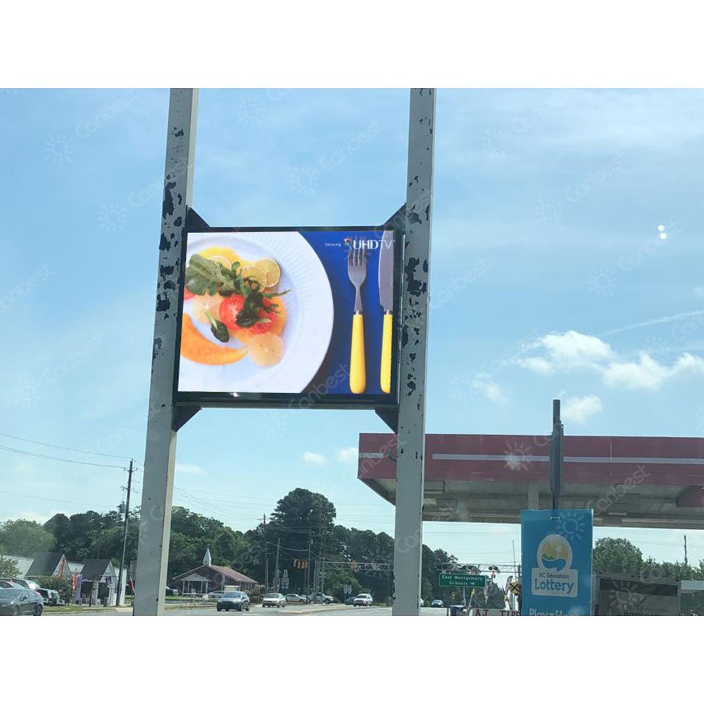 Led Double Sided Outdoor Digital Signage Rgb Wall Mounted Sign Screen Advertisement Boards For Shop Outside Advertising
