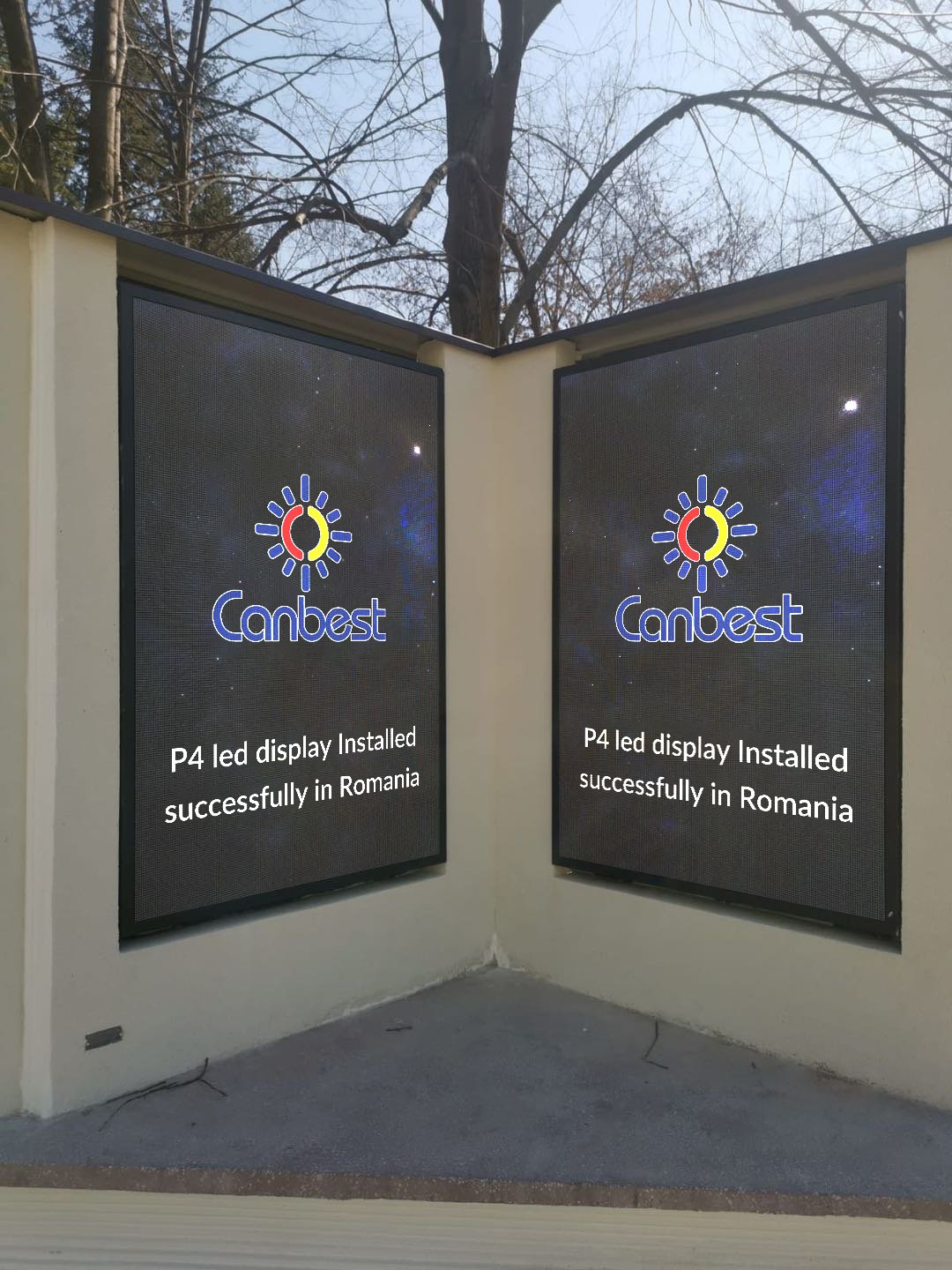Led Double Sided Outdoor Digital Signage Rgb Wall Mounted Sign Screen Advertisement Boards For Shop Outside Advertising