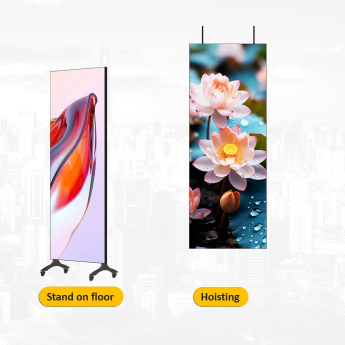 Small Pixel Pitch Digital Signage Display Board LED Poster P2.5MM With Wifi Control