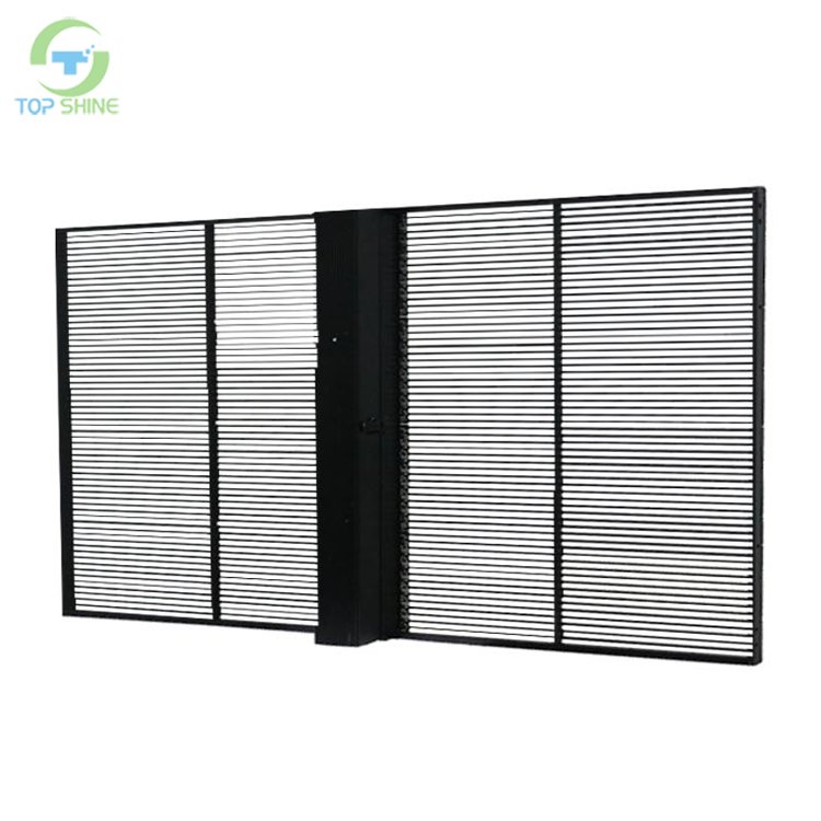 Indoor Outdoor Clear Glass LED Film Screen Shopping Window Display Customized P3.91-7.82 Transparent Screen
