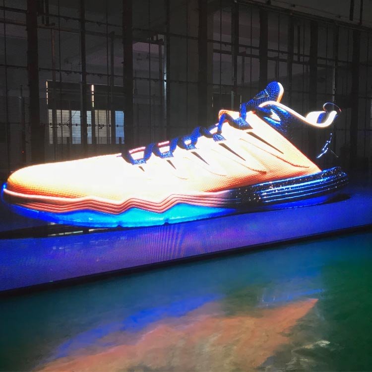 Indoor Outdoor Clear Glass LED Film Screen Shopping Window Display Customized P3.91-7.82 Transparent Screen