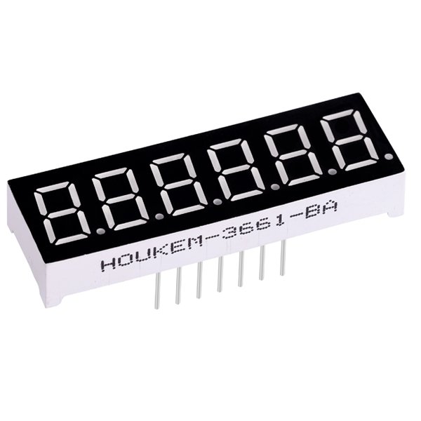 kem-3661-ASR LED digital 0.36 inch 6 digit 7 Segment display red color