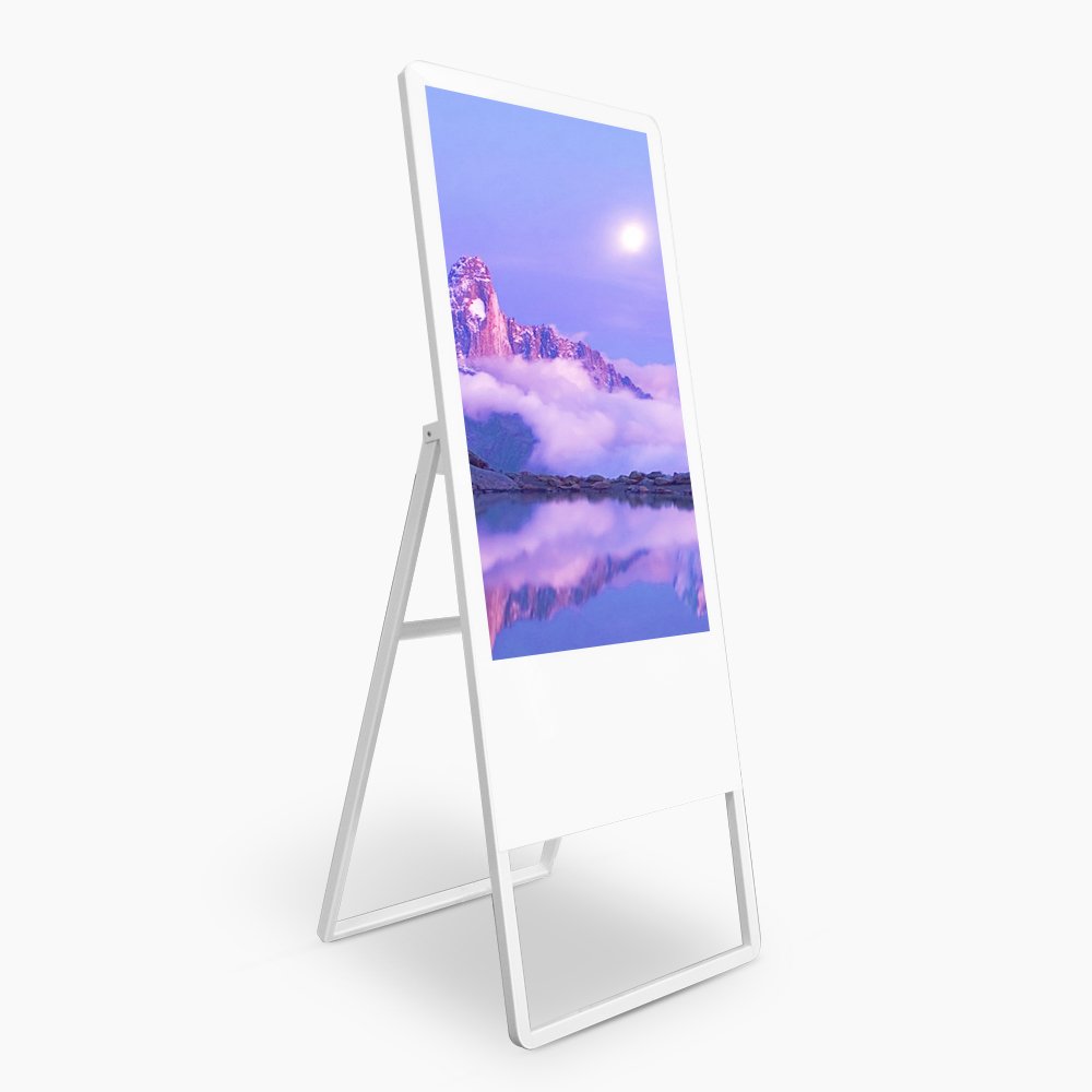 Portable floor Standing 43" inch LCD WIFI network Android advertising board touchscreen PC kiosk self-service signage totem