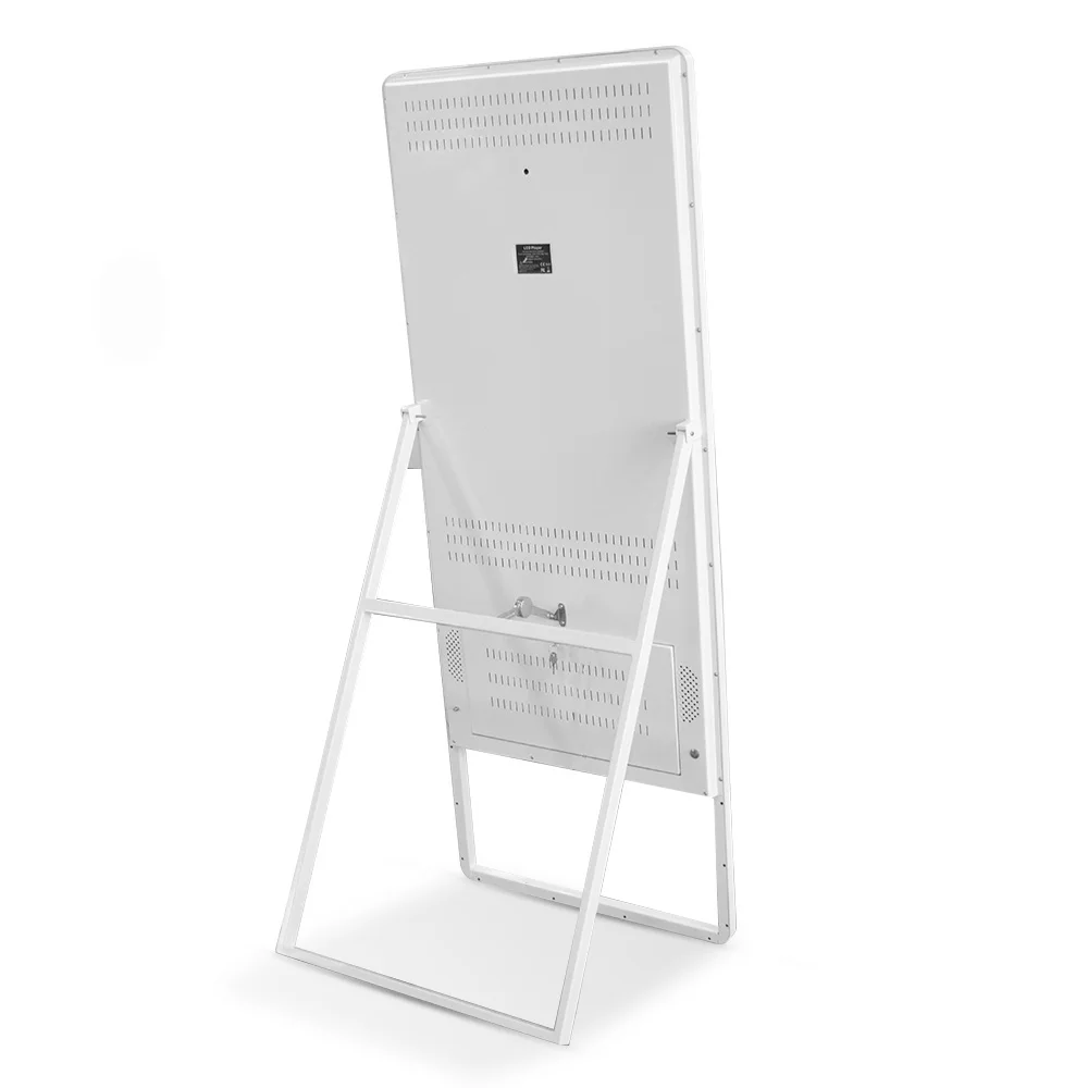 Portable floor Standing 43" inch LCD WIFI network Android advertising board touchscreen PC kiosk self-service signage totem