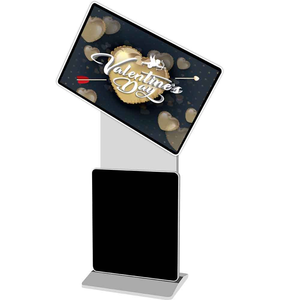 46 inches vertical double screen touch network advertising machine rotating floor advertising screen