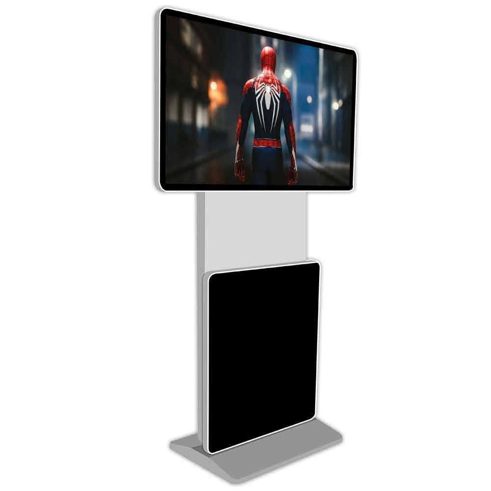 46 inches vertical double screen touch network advertising machine rotating floor advertising screen