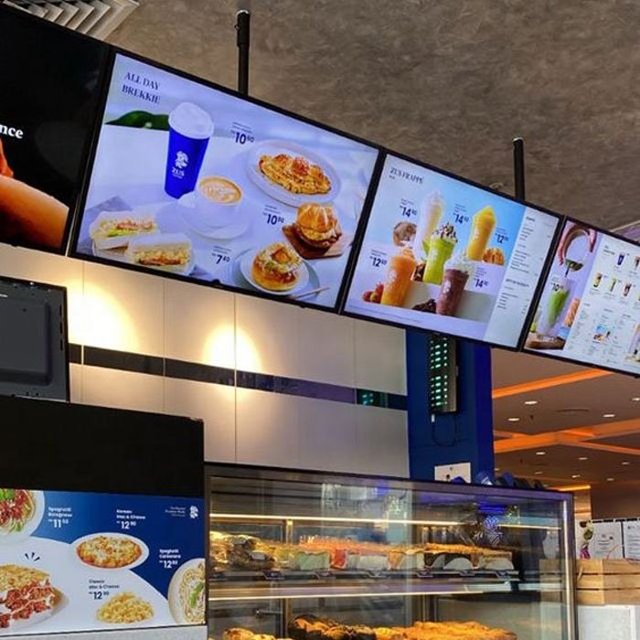 A2 Aluminium Profile Suspension Hanging Menu Board Display Advertising Restaurant LED Light Box Frame